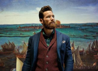 Zestaw Suitsupply z elementami Marsala